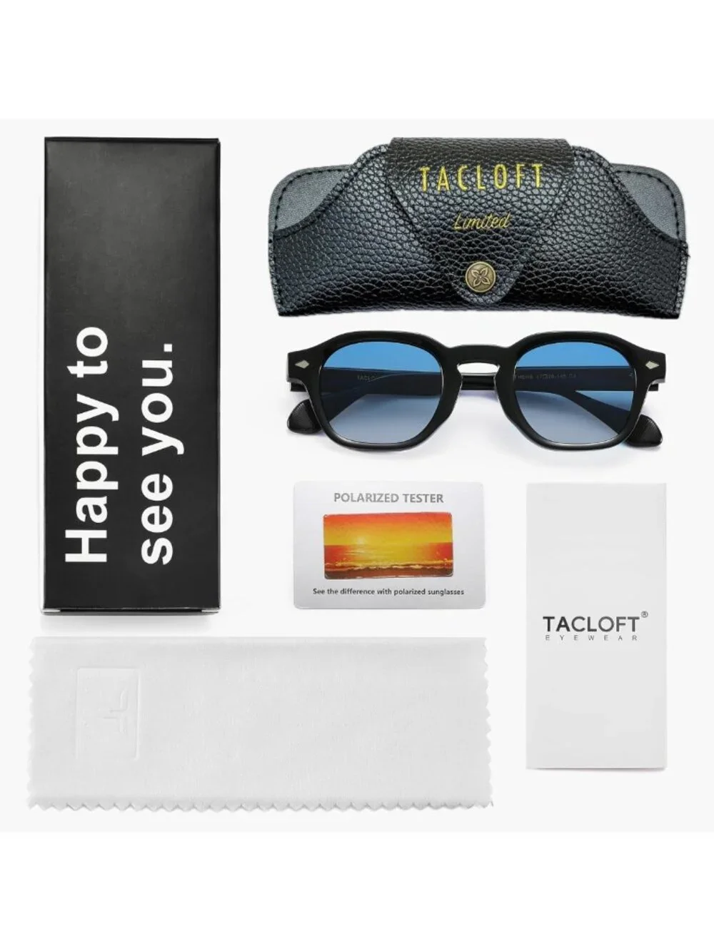 Stylish Polarized Sunglasses for Men & Women - Retro UV Protection, HD Clarity